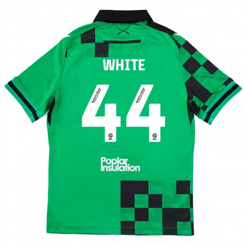 Danxen Mujer Camiseta Charlie White #44 Verde Negro 2ª Equipación 2024/25 La Camisa México