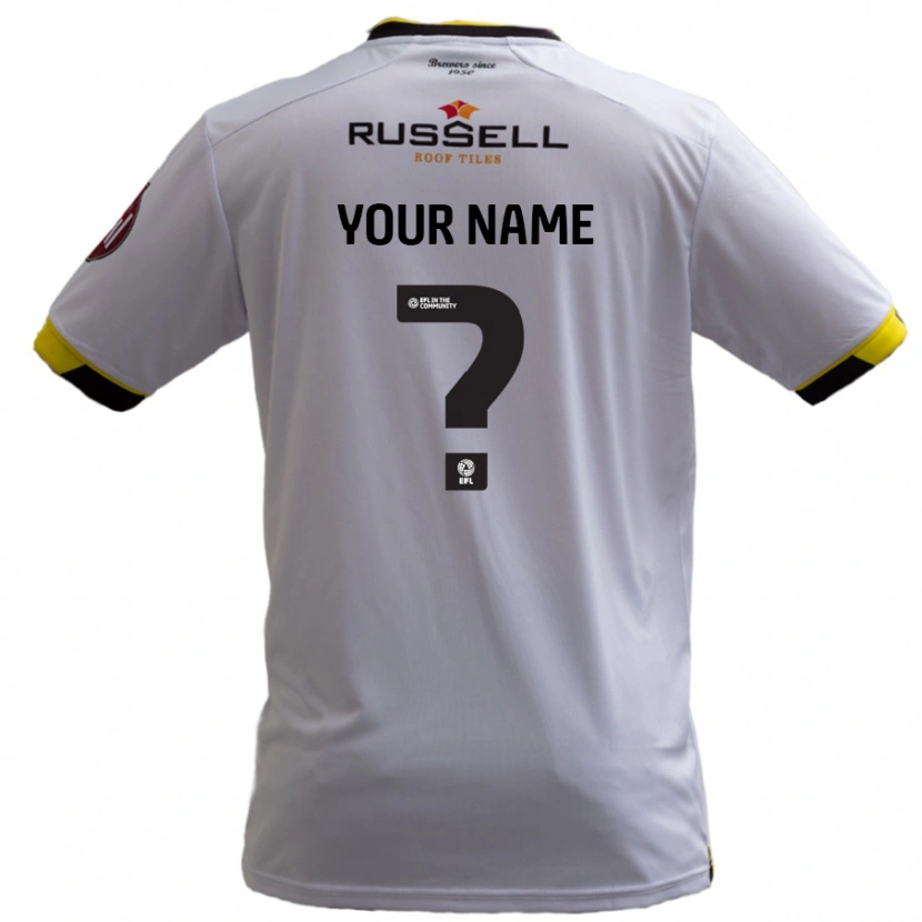 Danxen Mujer Camiseta Su Nombre #0 Blanco 2ª Equipación 2024/25 La Camisa México