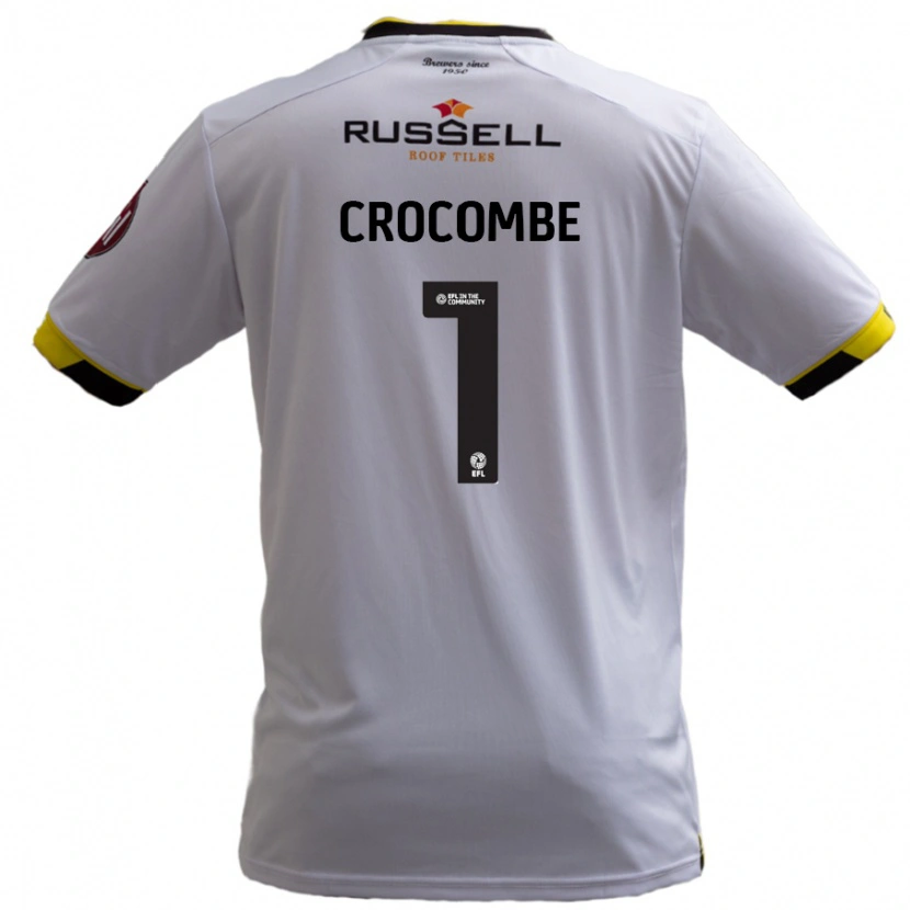 Danxen Mujer Camiseta Max Crocombe #1 Blanco 2ª Equipación 2024/25 La Camisa México