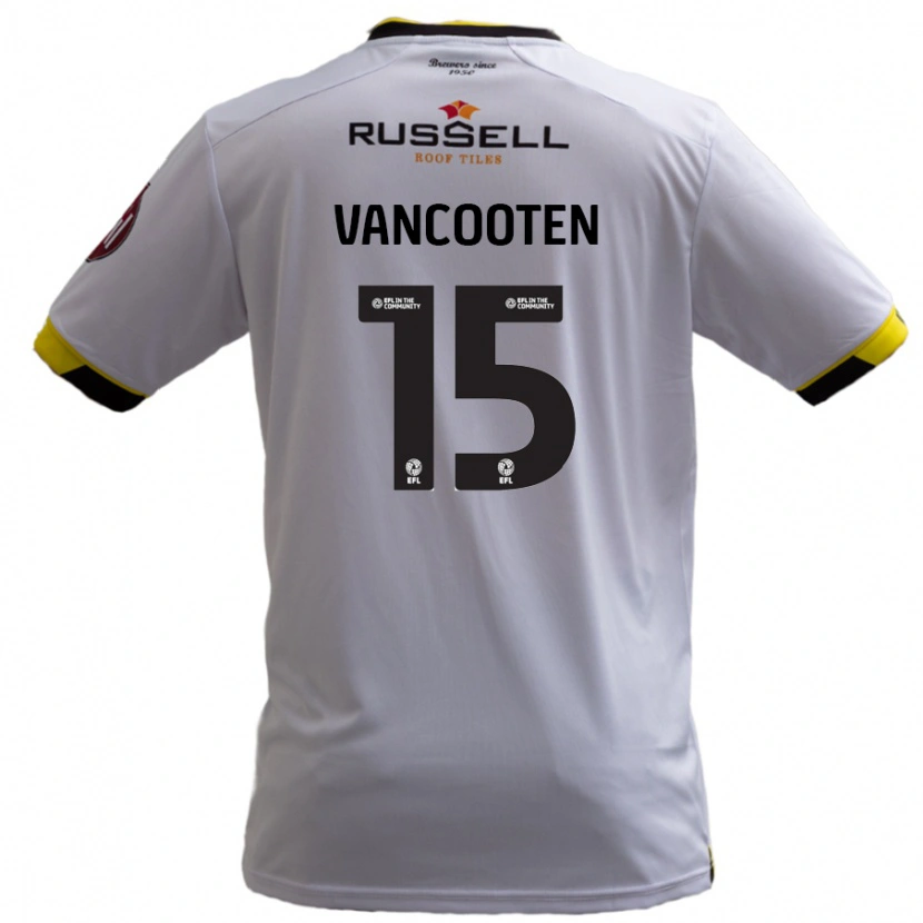 Danxen Mujer Camiseta Terence Vancooten #15 Blanco 2ª Equipación 2024/25 La Camisa México