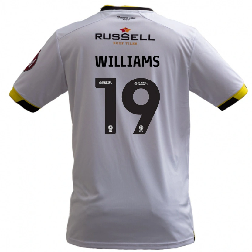 Danxen Mujer Camiseta Dylan Williams #19 Blanco 2ª Equipación 2024/25 La Camisa México