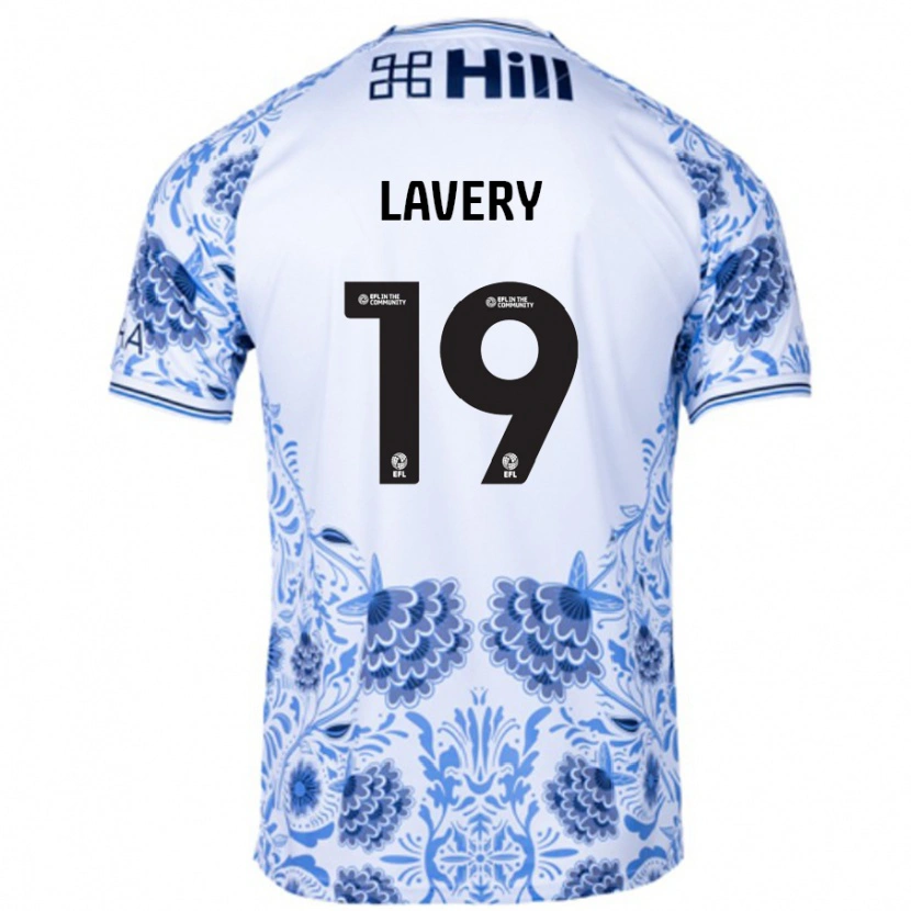 Danxen Mujer Camiseta Shayne Lavery #19 Blanco Azul 2ª Equipación 2024/25 La Camisa México