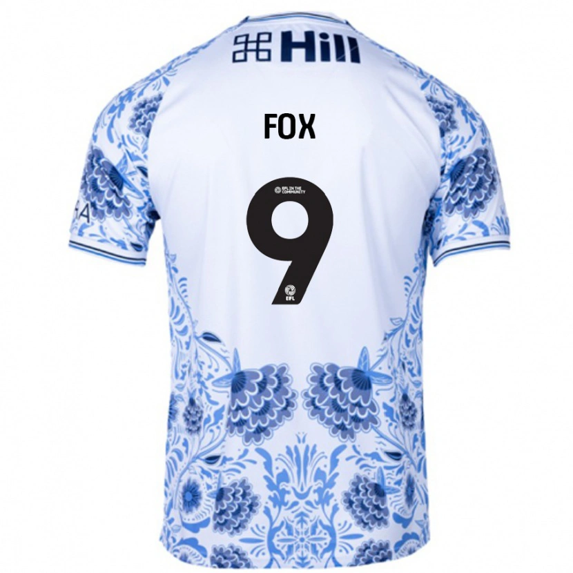 Danxen Mujer Camiseta Ruth Fox #9 Blanco Azul 2ª Equipación 2024/25 La Camisa México