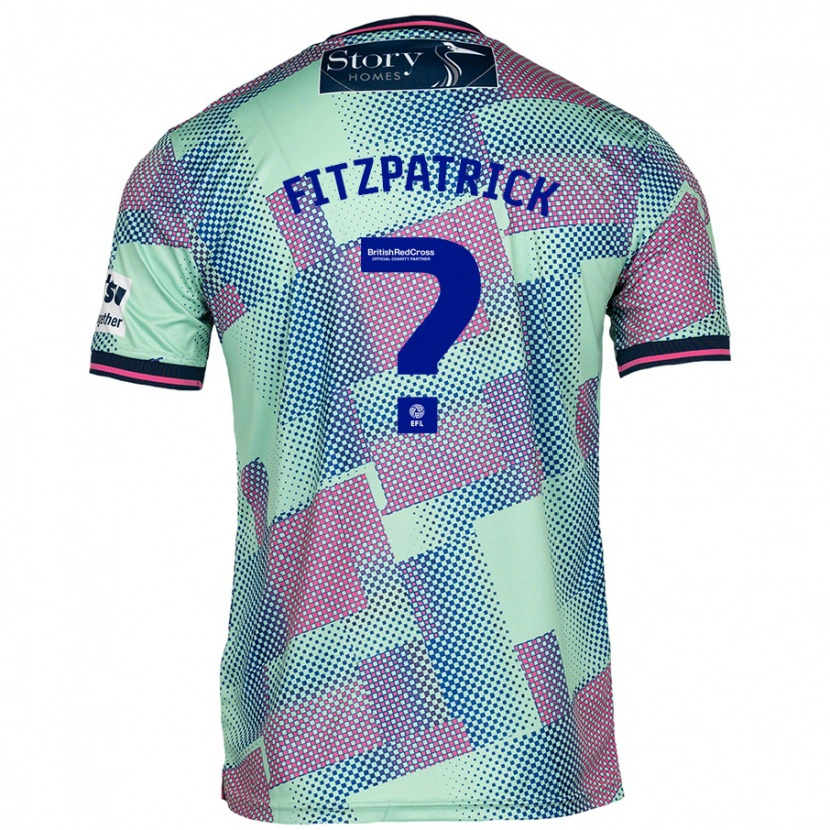 Danxen Mujer Camiseta Aran Fitzpatrick #0 Verde 2ª Equipación 2024/25 La Camisa México