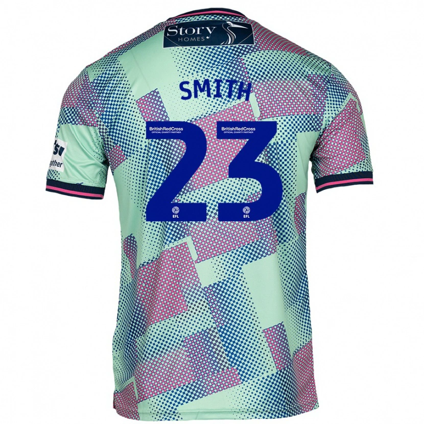Danxen Mujer Camiseta Jude Smith #23 Verde 2ª Equipación 2024/25 La Camisa México