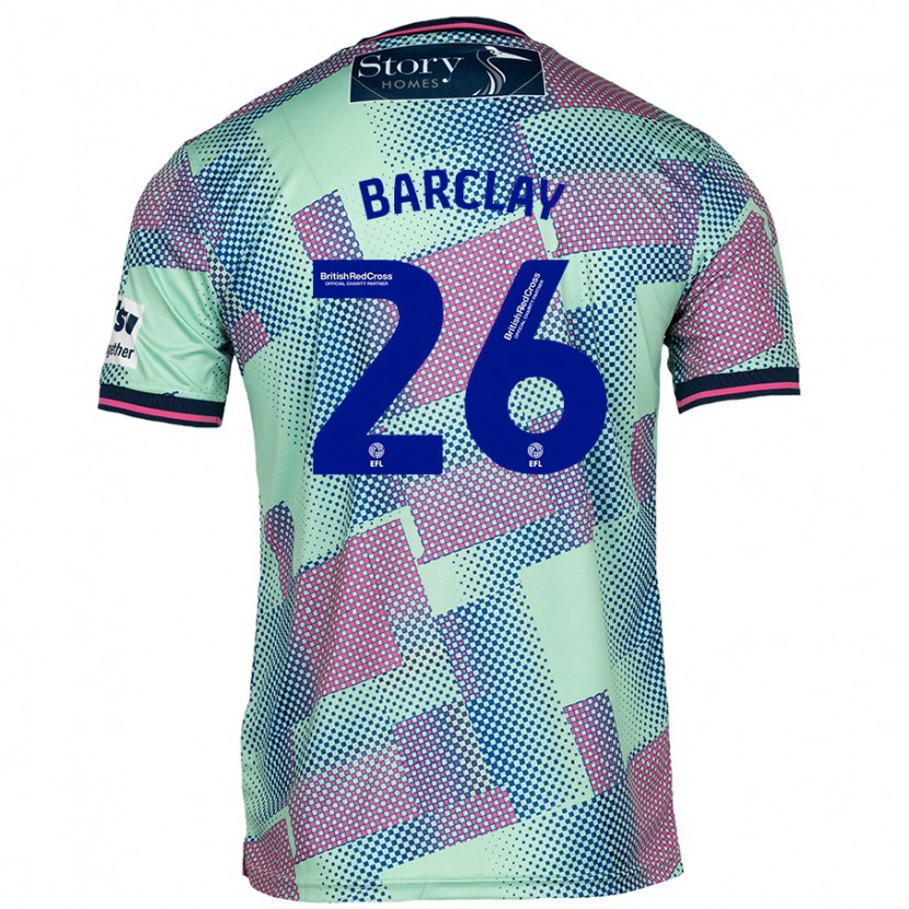 Danxen Mujer Camiseta Ben Barclay #26 Verde 2ª Equipación 2024/25 La Camisa México
