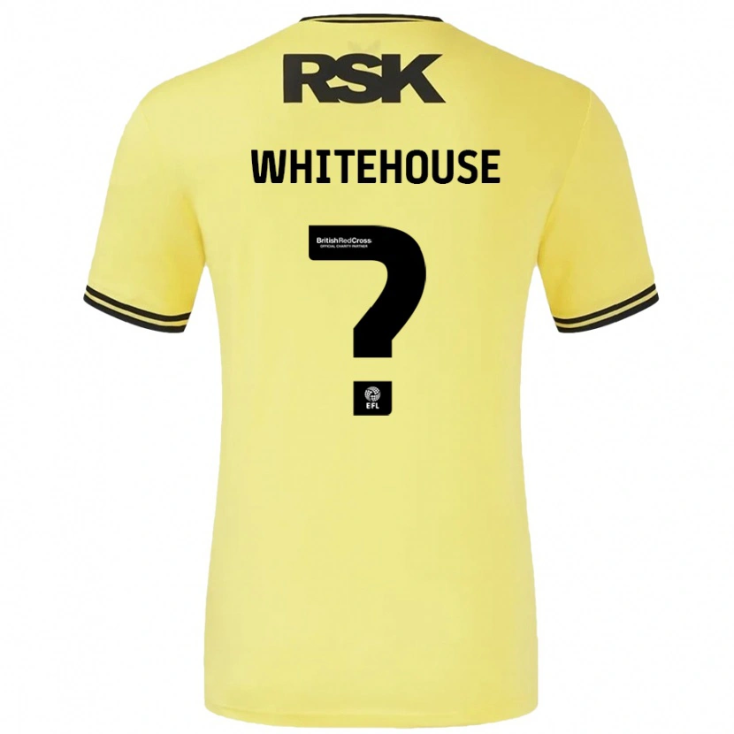 Danxen Mujer Camiseta Sophie Whitehouse #0 Amarillo Negro 2ª Equipación 2024/25 La Camisa México