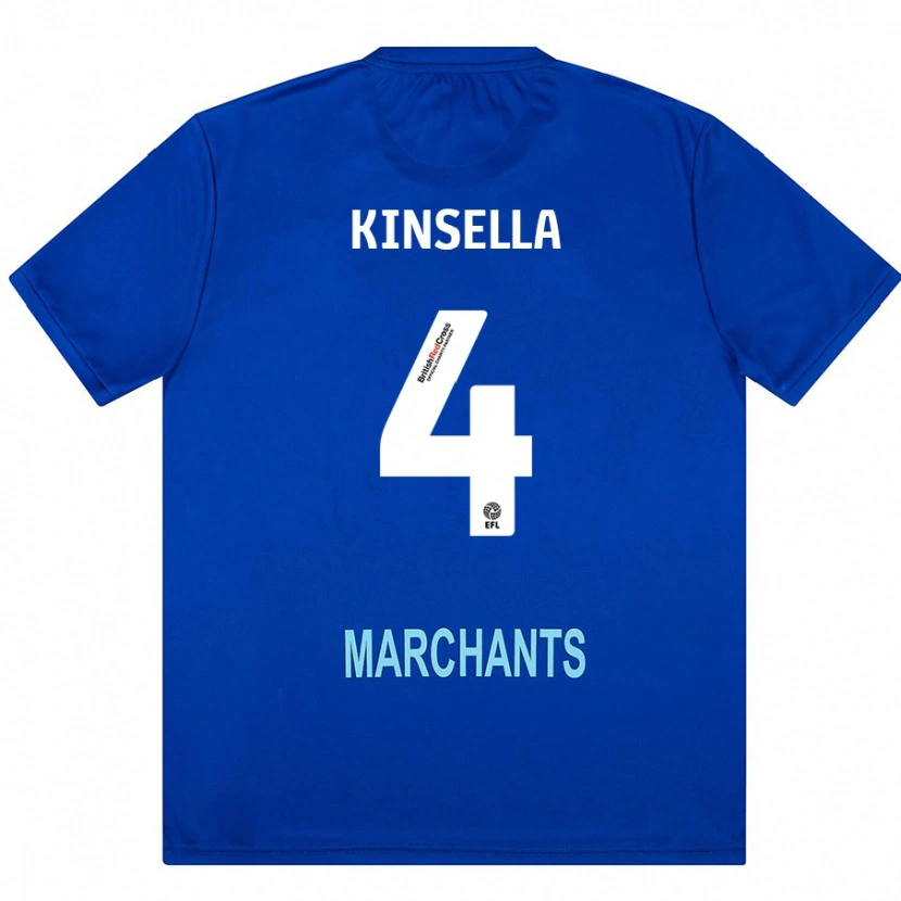 Danxen Mujer Camiseta Liam Kinsella #4 Verde 2ª Equipación 2024/25 La Camisa México