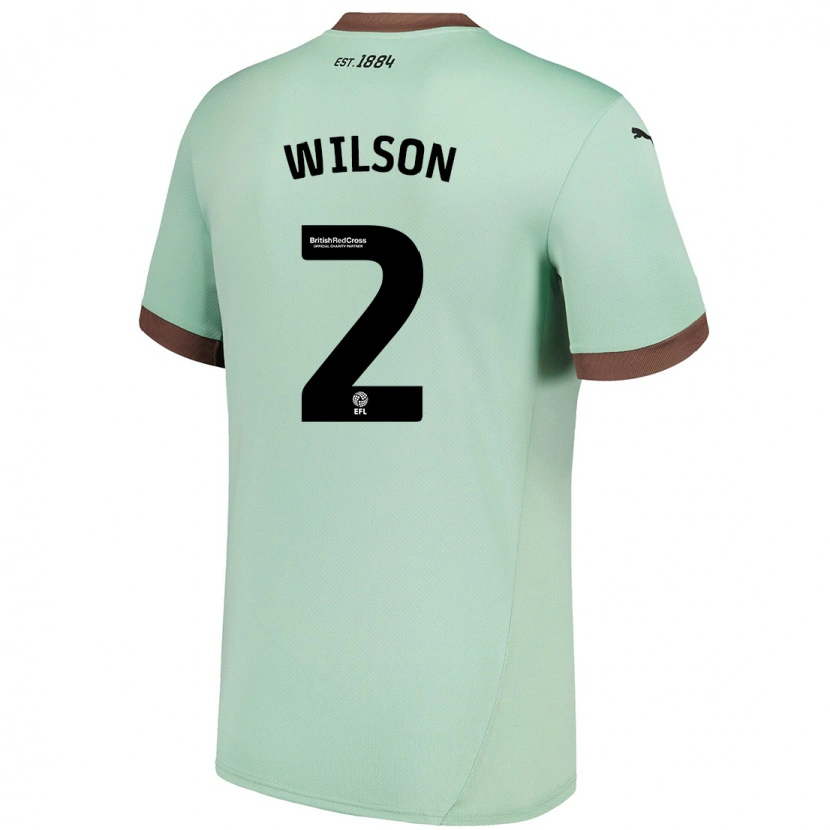 Danxen Mujer Camiseta Kane Wilson #2 Verde Pálido 2ª Equipación 2024/25 La Camisa México