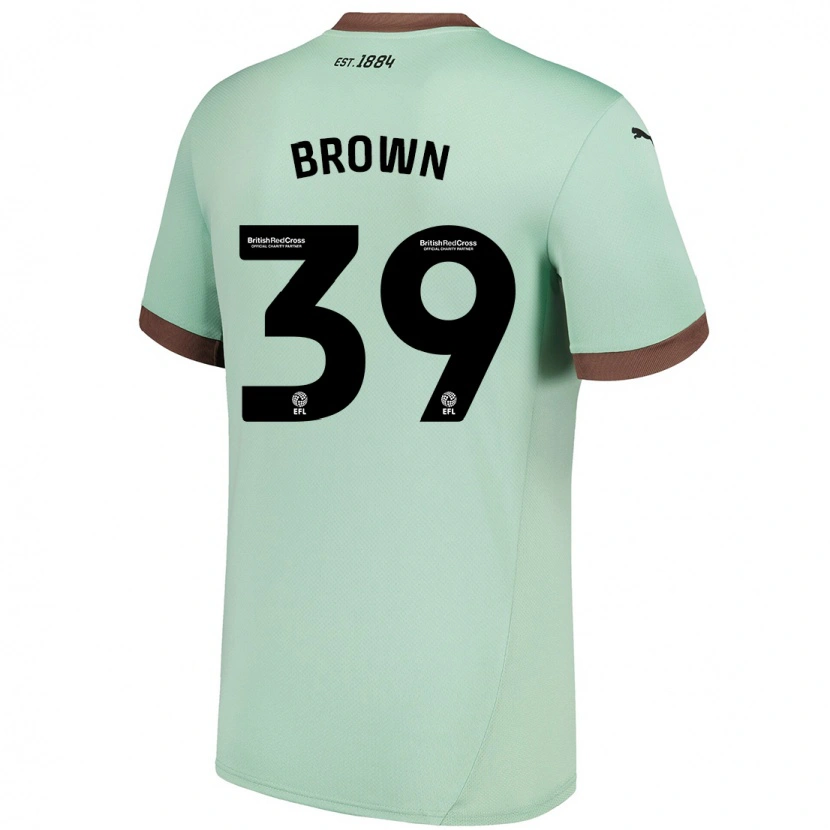Danxen Mujer Camiseta Dajaune Brown #39 Verde Pálido 2ª Equipación 2024/25 La Camisa México