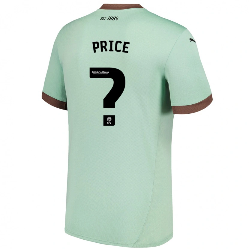 Danxen Mujer Camiseta Harley Price #0 Verde Pálido 2ª Equipación 2024/25 La Camisa México