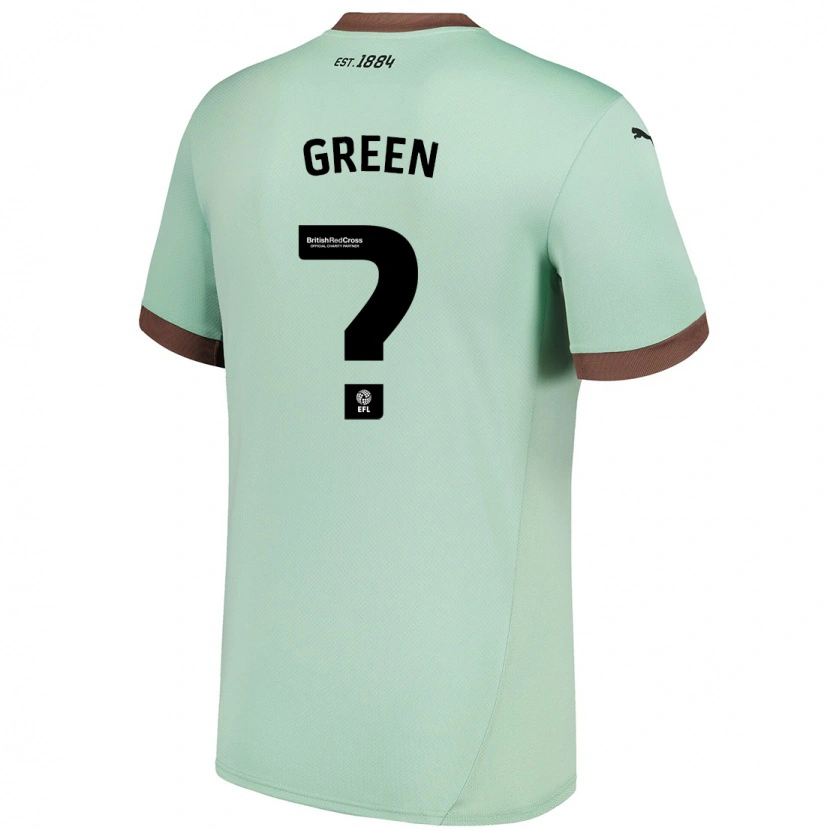 Danxen Mujer Camiseta Israel Green #0 Verde Pálido 2ª Equipación 2024/25 La Camisa México