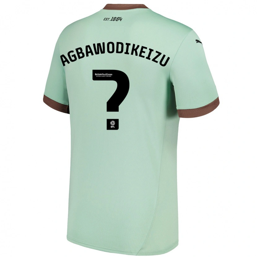 Danxen Mujer Camiseta Charles Ebuka Agbawodikeizu #0 Verde Pálido 2ª Equipación 2024/25 La Camisa México