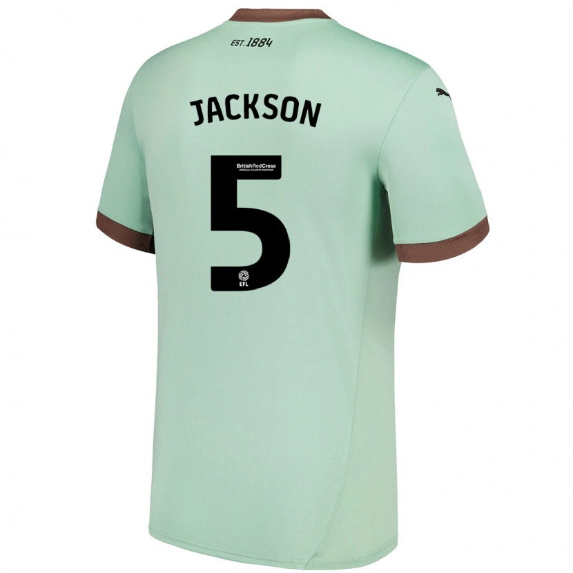 Danxen Mujer Camiseta Sarah Jackson #5 Verde Pálido 2ª Equipación 2024/25 La Camisa México