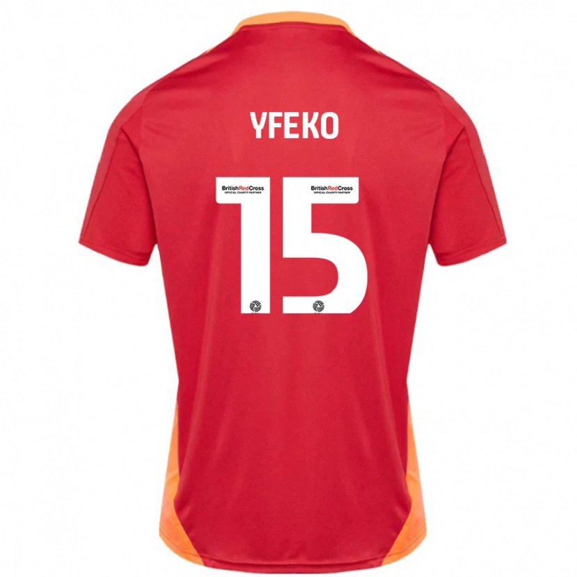 Danxen Mujer Camiseta Johnly Yfeko #15 Azul Blanquecino 2ª Equipación 2024/25 La Camisa México