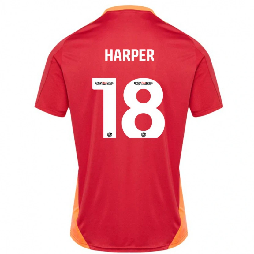 Danxen Mujer Camiseta Vincent Harper #18 Azul Blanquecino 2ª Equipación 2024/25 La Camisa México