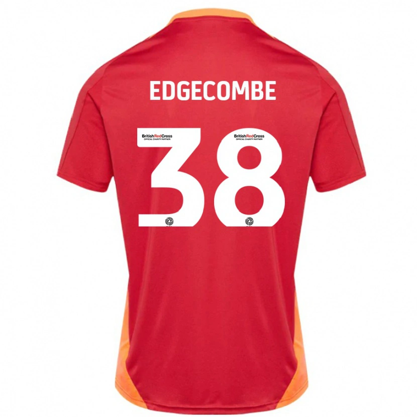 Danxen Mujer Camiseta Max Edgecombe #38 Azul Blanquecino 2ª Equipación 2024/25 La Camisa México
