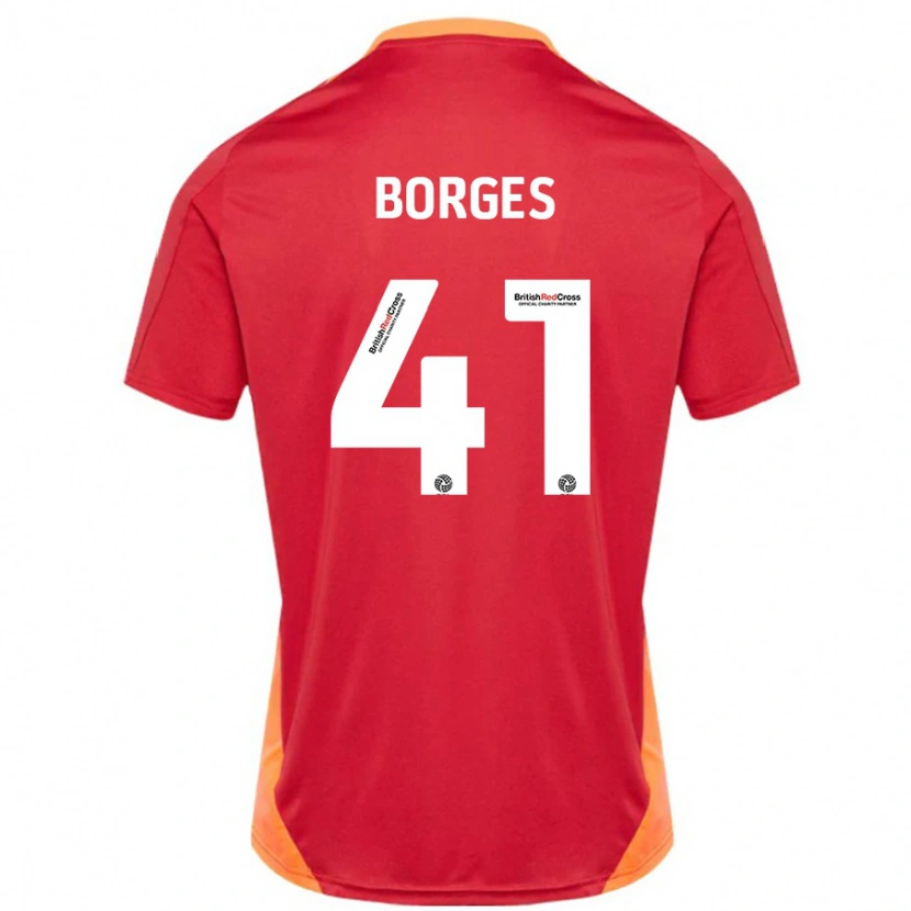Danxen Mujer Camiseta Pedro Borges #41 Azul Blanquecino 2ª Equipación 2024/25 La Camisa México