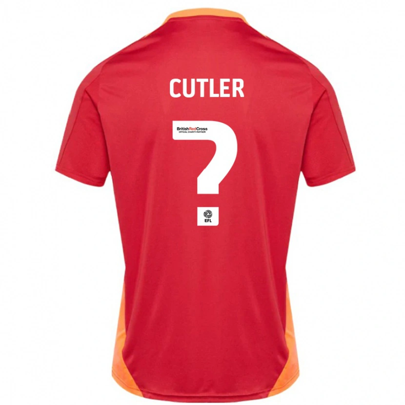 Danxen Mujer Camiseta Theo Cutler #0 Azul Blanquecino 2ª Equipación 2024/25 La Camisa México