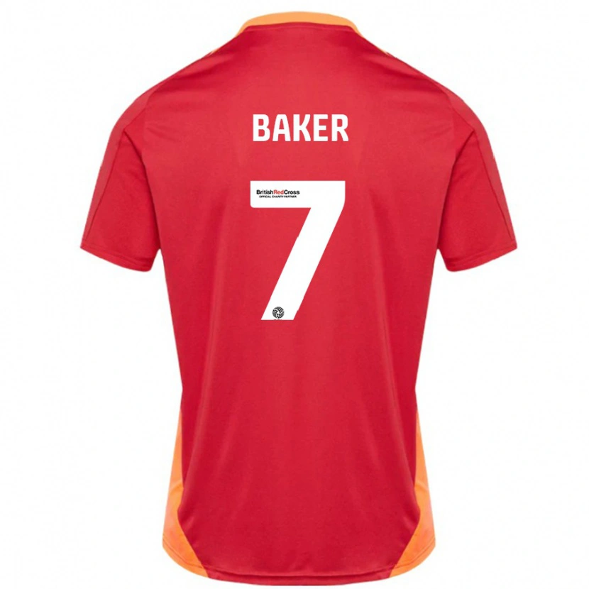 Danxen Mujer Camiseta Phoebe Baker #7 Azul Blanquecino 2ª Equipación 2024/25 La Camisa México