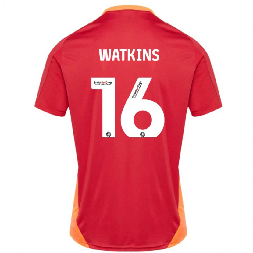 Danxen Mujer Camiseta Zoe Watkins #16 Azul Blanquecino 2ª Equipación 2024/25 La Camisa México