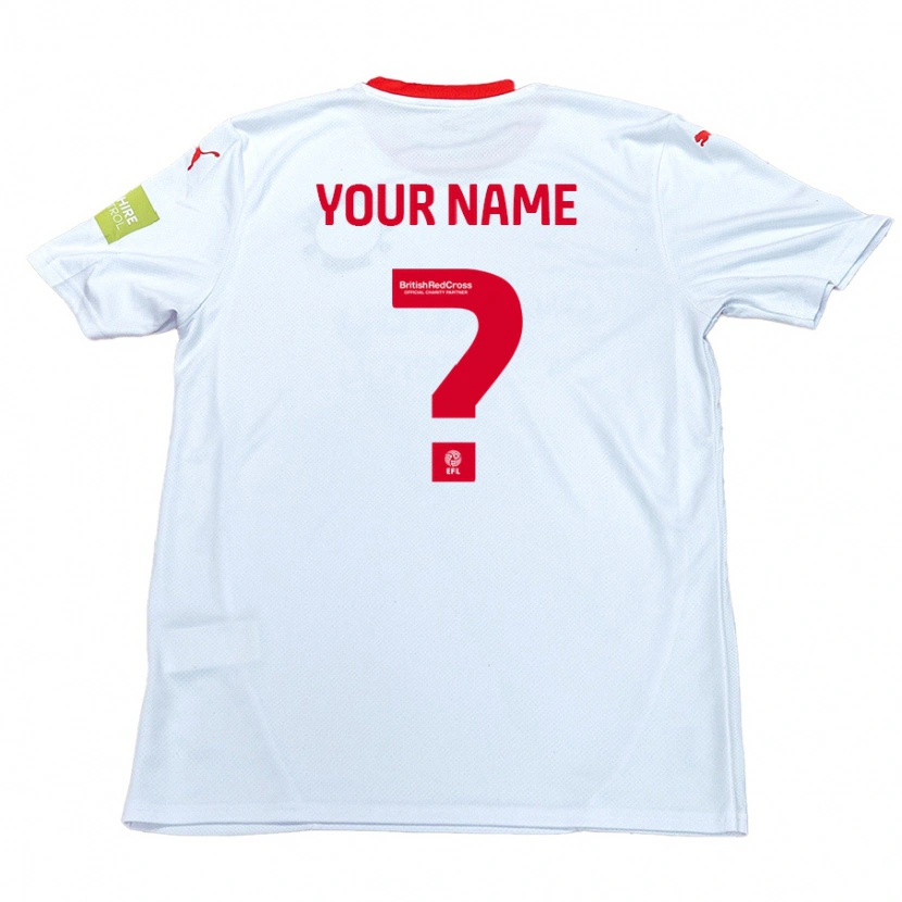 Danxen Mujer Camiseta Su Nombre #0 Blanco 2ª Equipación 2024/25 La Camisa México