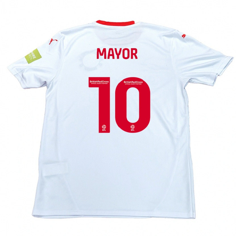 Danxen Mujer Camiseta Danny Mayor #10 Blanco 2ª Equipación 2024/25 La Camisa México