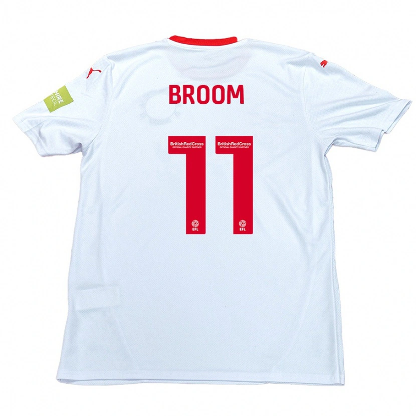 Danxen Mujer Camiseta Ryan Broom #11 Blanco 2ª Equipación 2024/25 La Camisa México