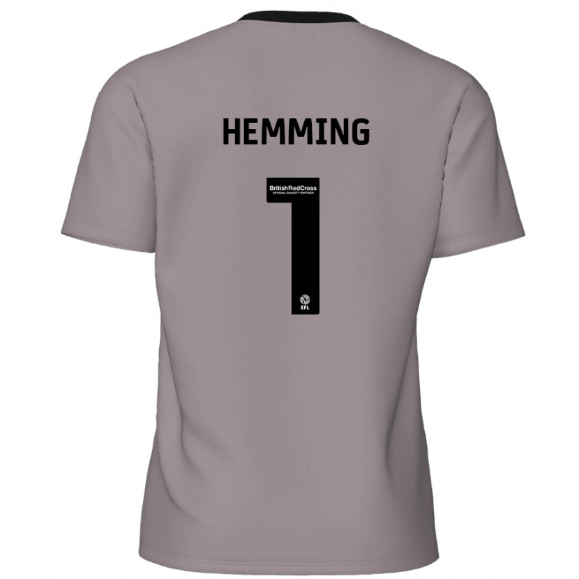 Danxen Mujer Camiseta Zach Hemming #1 Gris 2ª Equipación 2024/25 La Camisa México