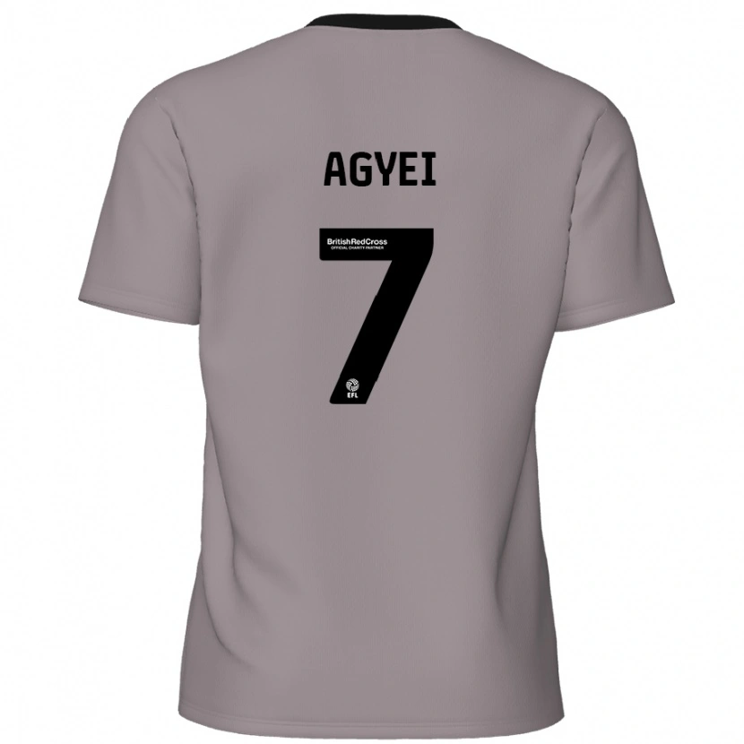 Danxen Mujer Camiseta Dan Agyei #7 Gris 2ª Equipación 2024/25 La Camisa México