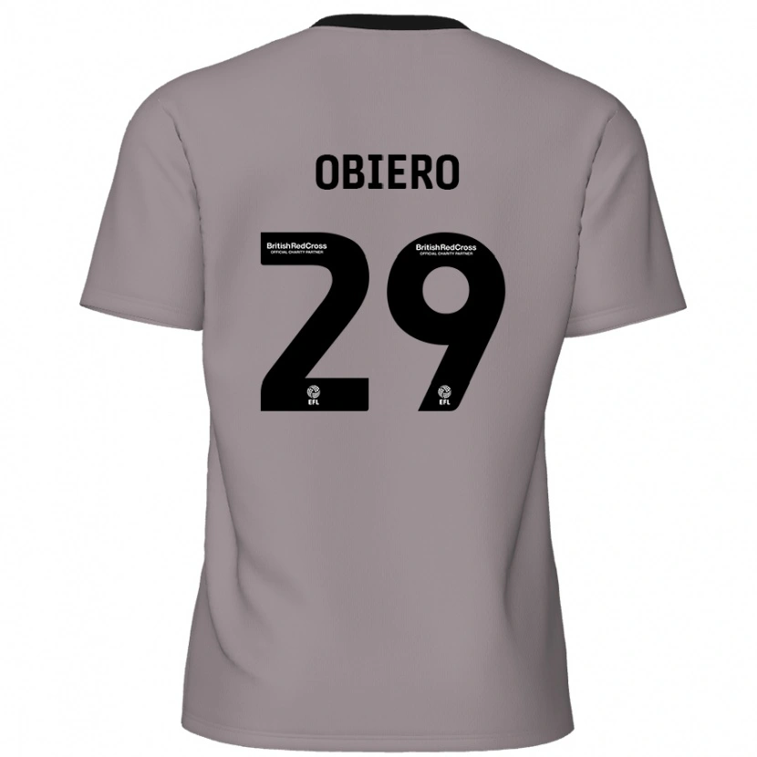 Danxen Mujer Camiseta Zech Obiero #29 Gris 2ª Equipación 2024/25 La Camisa México