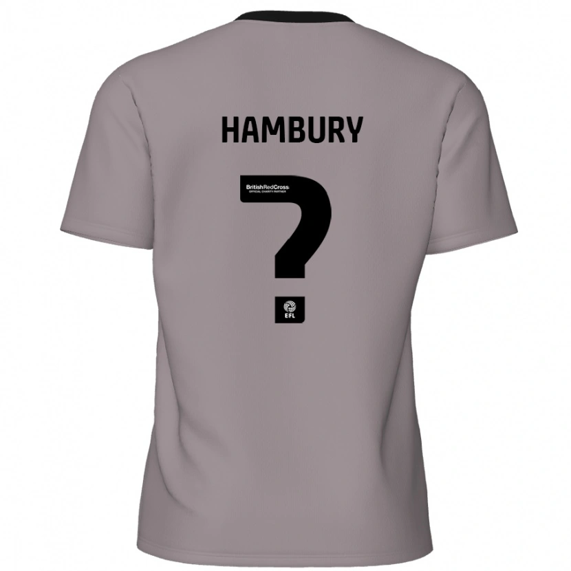 Danxen Mujer Camiseta Zack Hambury #0 Gris 2ª Equipación 2024/25 La Camisa México