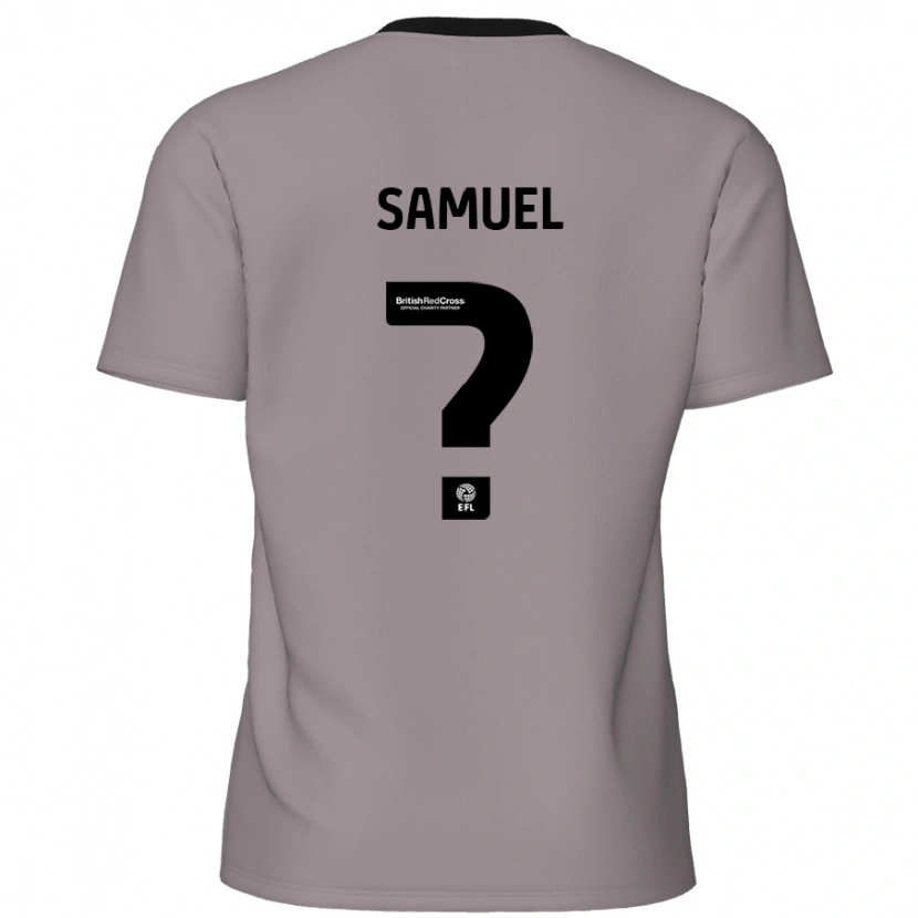 Danxen Mujer Camiseta Devine Samuel #0 Gris 2ª Equipación 2024/25 La Camisa México