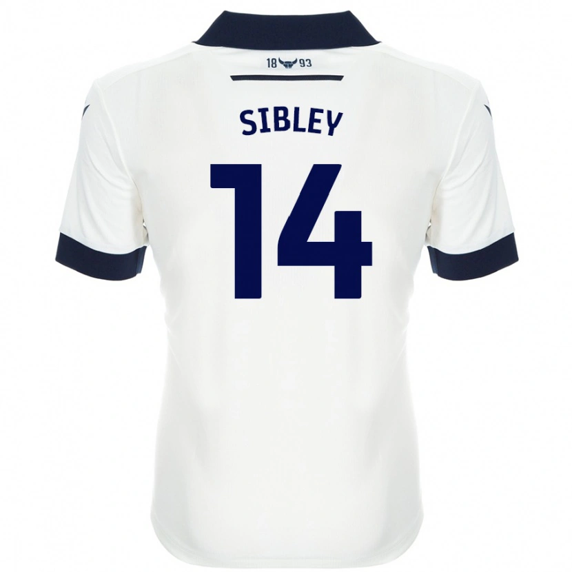 Danxen Mujer Camiseta Louie Sibley #14 Blanco Azul Marino 2ª Equipación 2024/25 La Camisa México
