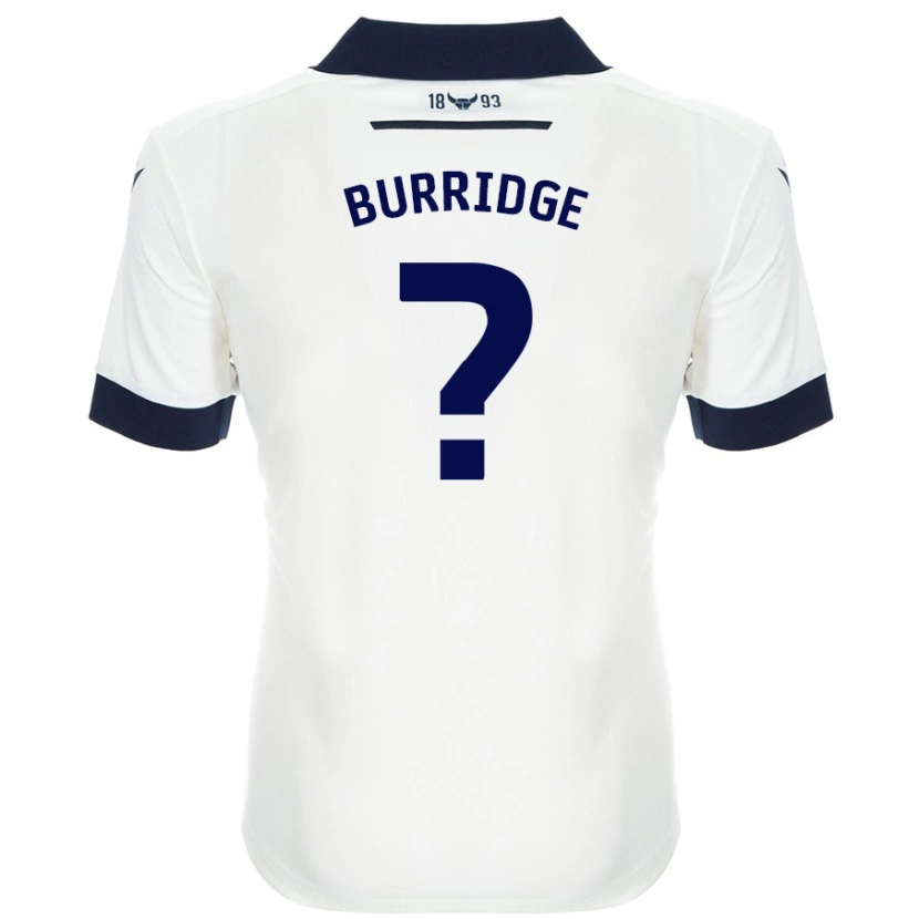 Danxen Mujer Camiseta Leah Burridge #0 Blanco Azul Marino 2ª Equipación 2024/25 La Camisa México