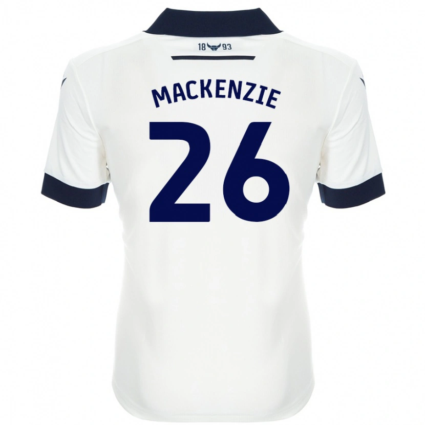 Danxen Mujer Camiseta Hannah Mackenzie #26 Blanco Azul Marino 2ª Equipación 2024/25 La Camisa México