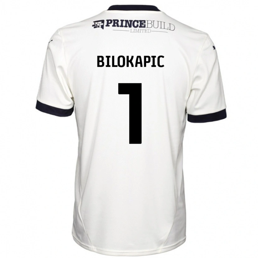 Danxen Mujer Camiseta Nicholas Bilokapic #1 Blanquecino Negro 2ª Equipación 2024/25 La Camisa México
