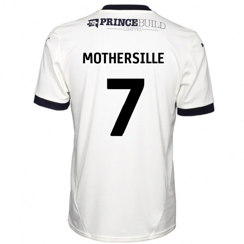 Danxen Mujer Camiseta Malik Mothersille #7 Blanquecino Negro 2ª Equipación 2024/25 La Camisa México