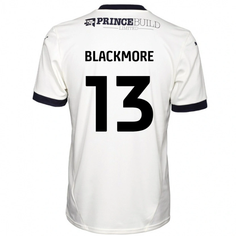 Danxen Mujer Camiseta Will Blackmore #13 Blanquecino Negro 2ª Equipación 2024/25 La Camisa México