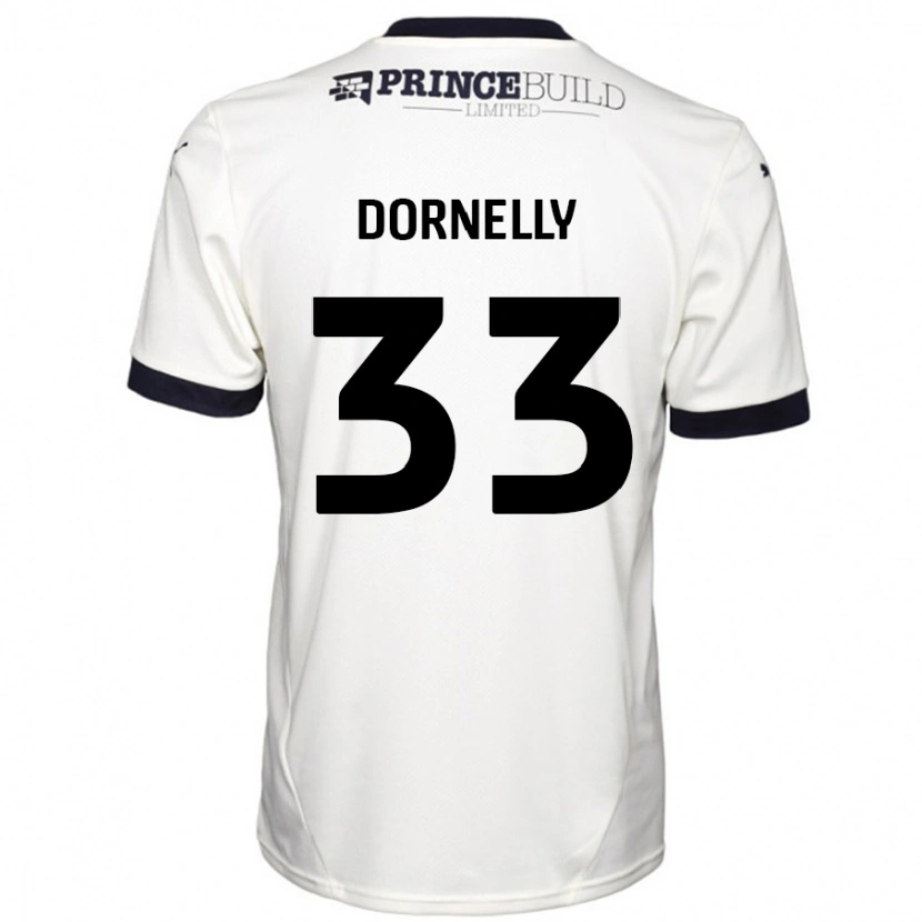 Danxen Mujer Camiseta James Dornelly #33 Blanquecino Negro 2ª Equipación 2024/25 La Camisa México