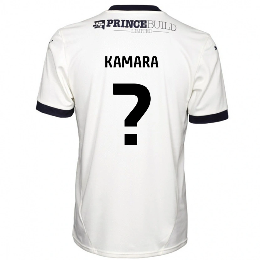 Danxen Mujer Camiseta David Kamara #0 Blanquecino Negro 2ª Equipación 2024/25 La Camisa México