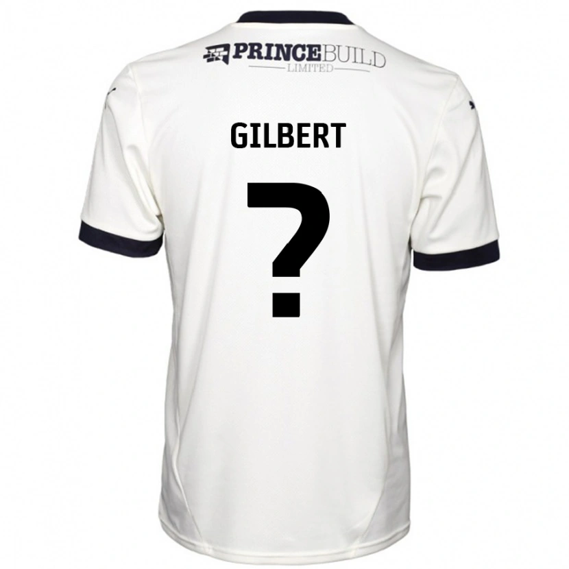 Danxen Mujer Camiseta Luke Gilbert #0 Blanquecino Negro 2ª Equipación 2024/25 La Camisa México