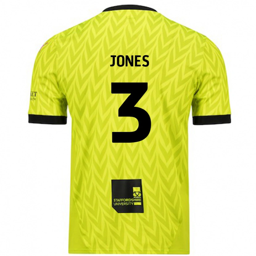 Danxen Mujer Camiseta Dan Jones #3 Verde Fluorescente 2ª Equipación 2024/25 La Camisa México