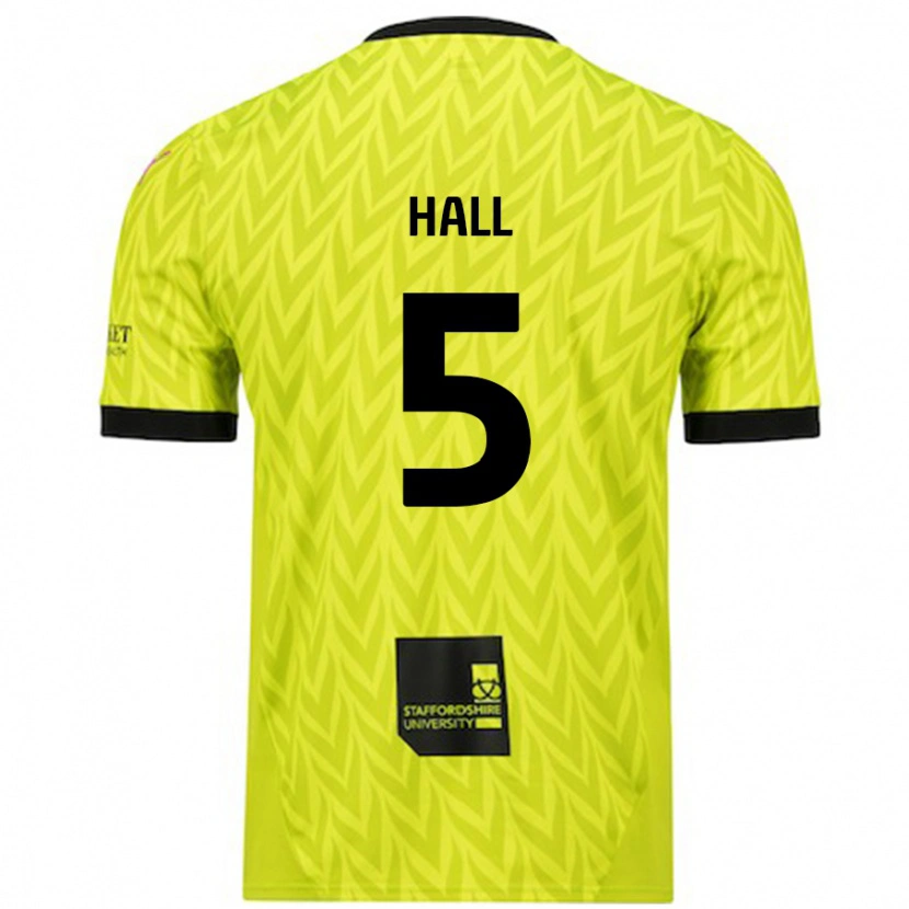 Danxen Mujer Camiseta Connor Hall #5 Verde Fluorescente 2ª Equipación 2024/25 La Camisa México