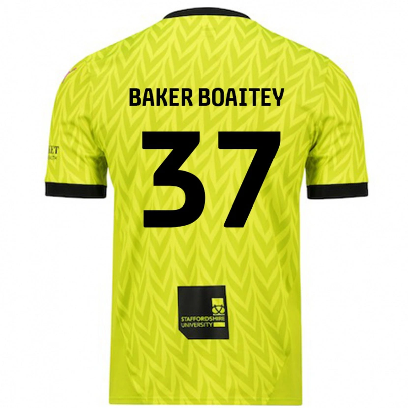 Danxen Mujer Camiseta Benicio Baker-Boaitey #37 Verde Fluorescente 2ª Equipación 2024/25 La Camisa México