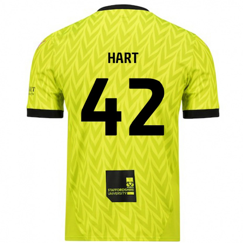 Danxen Mujer Camiseta Sam Hart #42 Verde Fluorescente 2ª Equipación 2024/25 La Camisa México