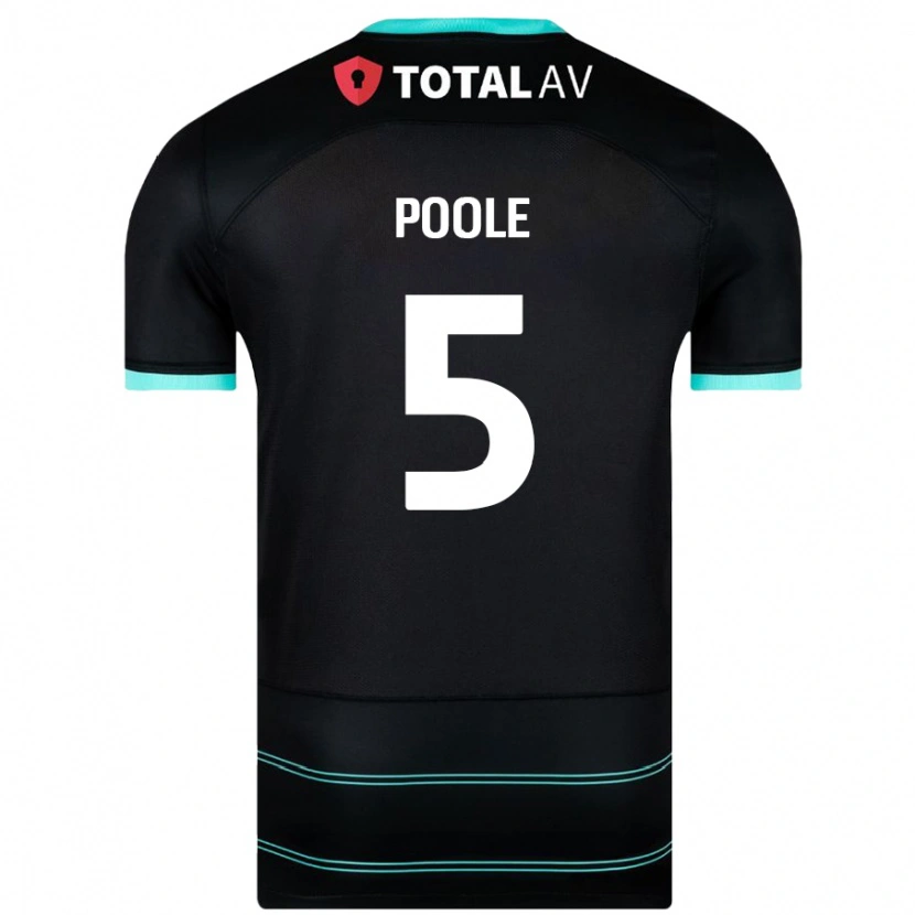 Danxen Mujer Camiseta Regan Poole #5 Negro 2ª Equipación 2024/25 La Camisa México