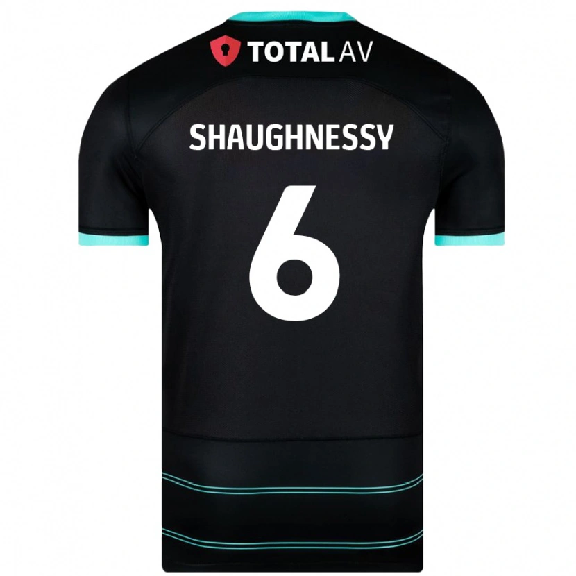 Danxen Mujer Camiseta Conor Shaughnessy #6 Negro 2ª Equipación 2024/25 La Camisa México