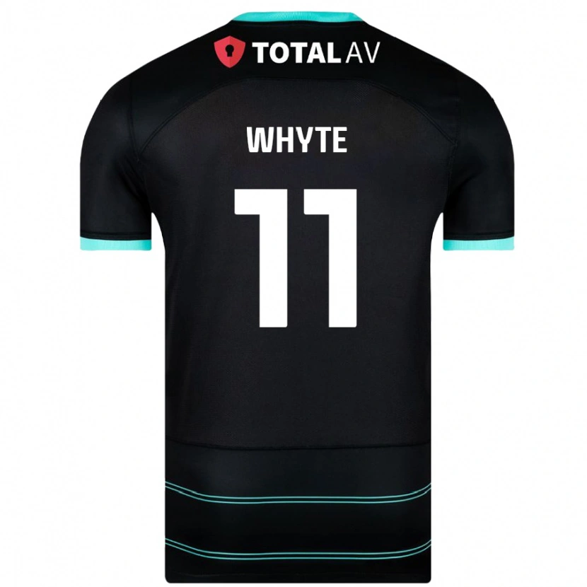 Danxen Mujer Camiseta Gavin Whyte #11 Negro 2ª Equipación 2024/25 La Camisa México