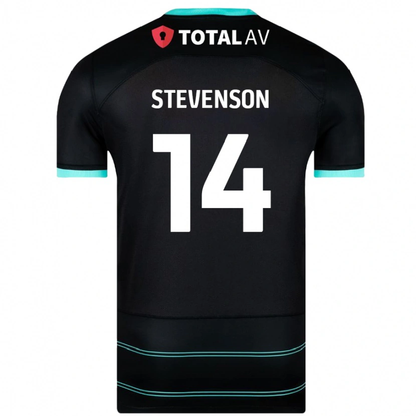 Danxen Mujer Camiseta Ben Stevenson #14 Negro 2ª Equipación 2024/25 La Camisa México
